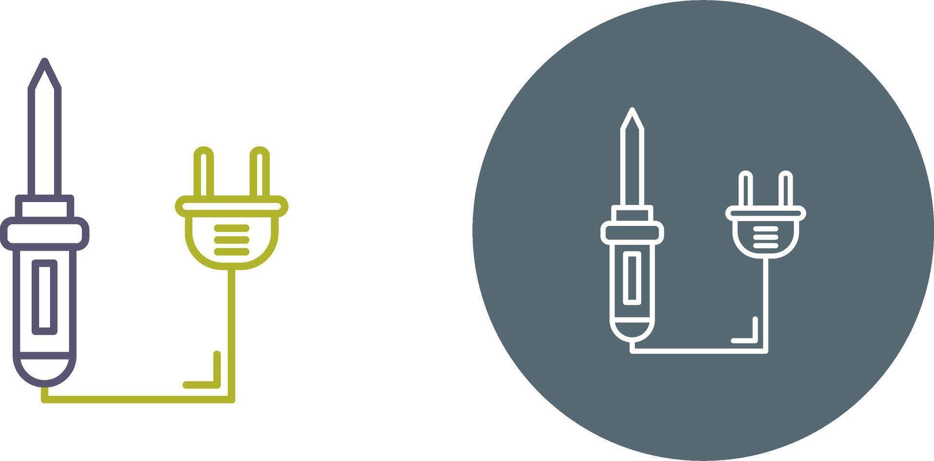 Soldering Iron Icon Design vector
