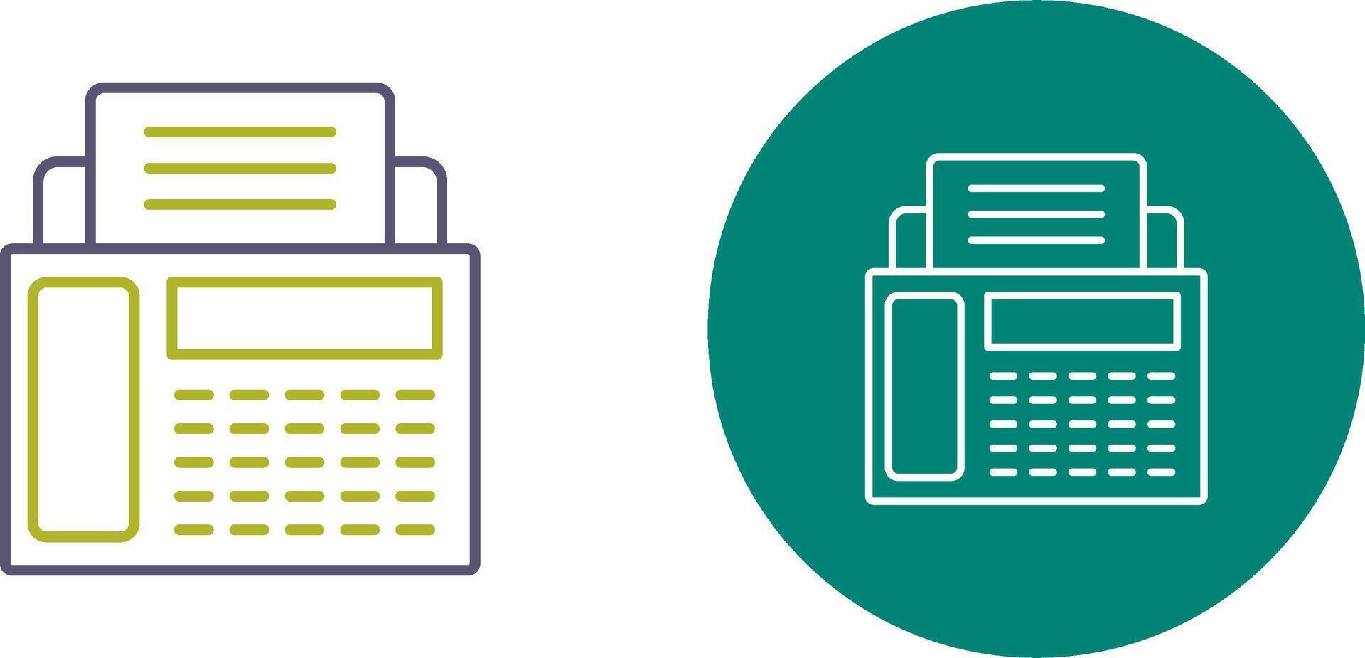 Fax Machine Icon Design vector