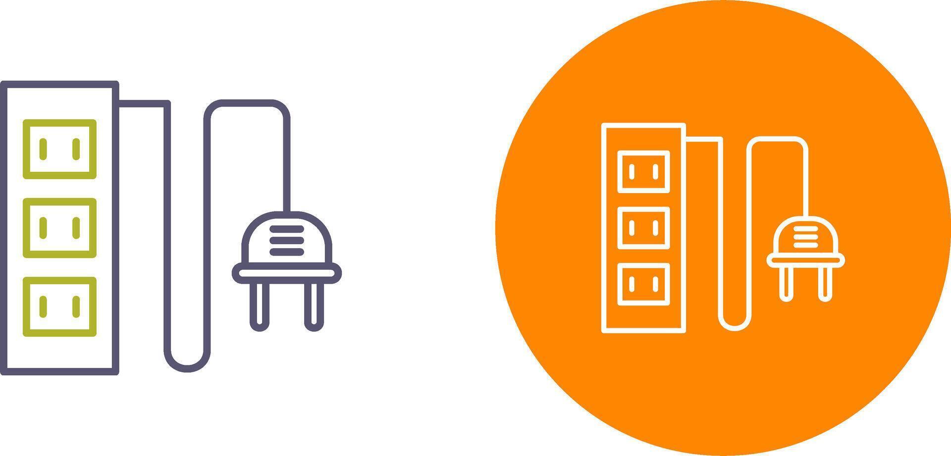 Power Socket Icon Design vector