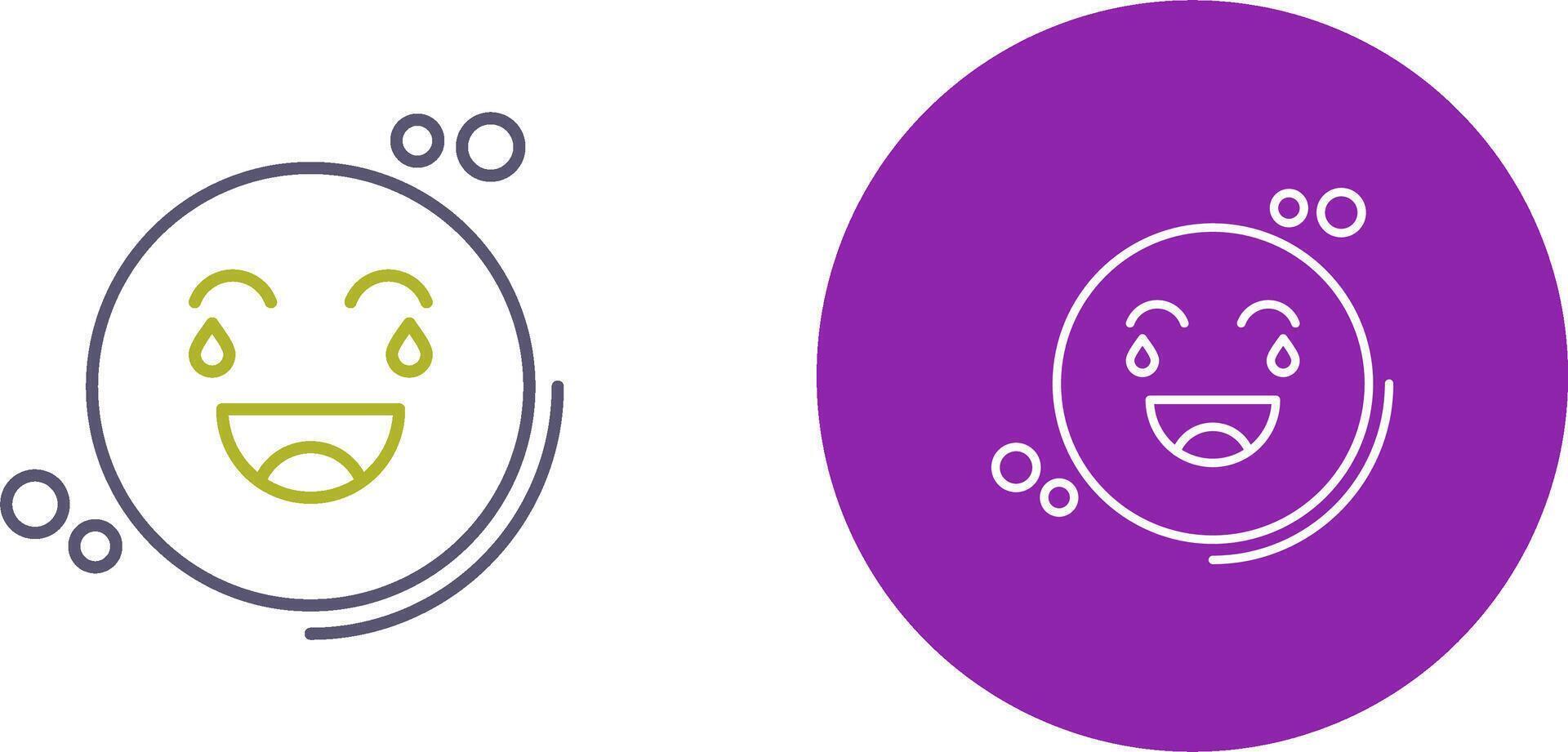 Loughing Icon Design vector