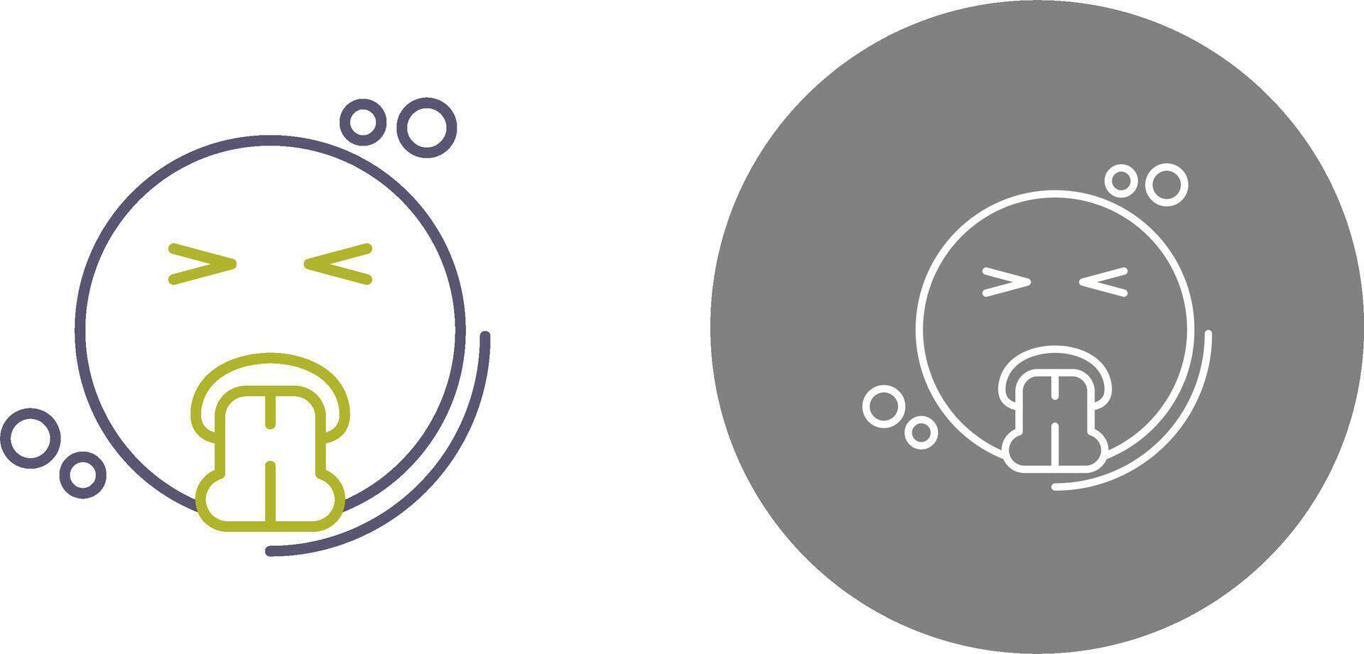 Vomit Icon Design vector