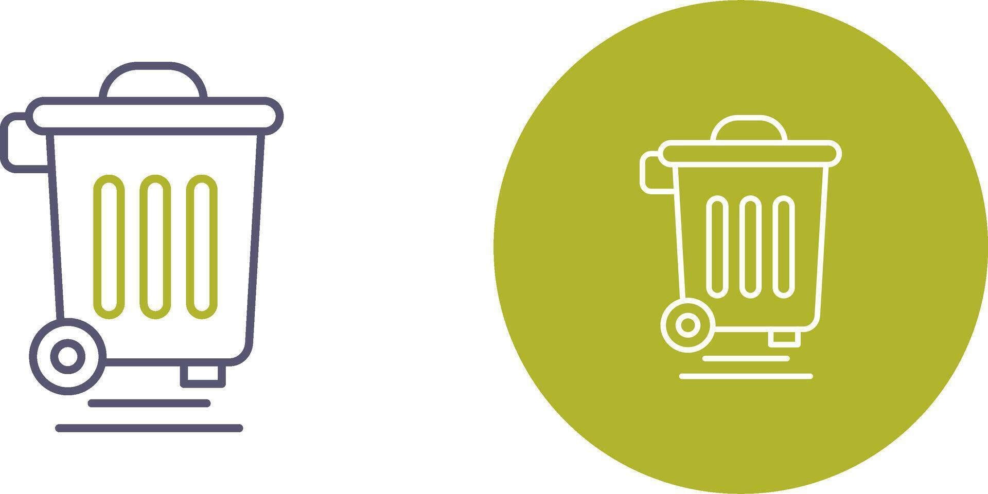 Dustbin Icon Design vector