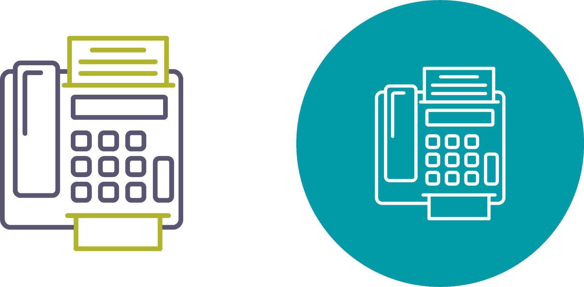 fax Machine Icon Design vector