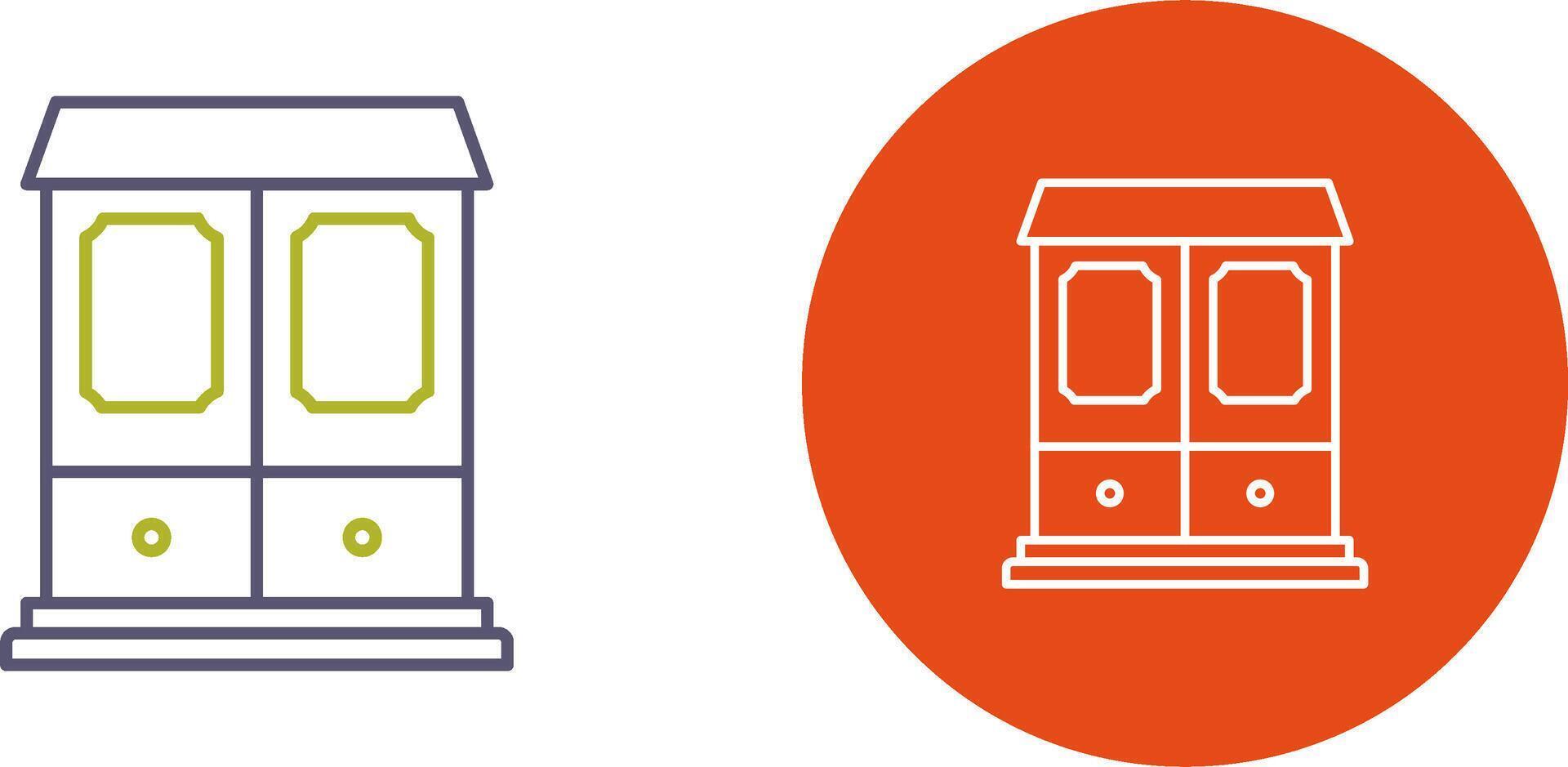 Wardrobe Icon Design vector