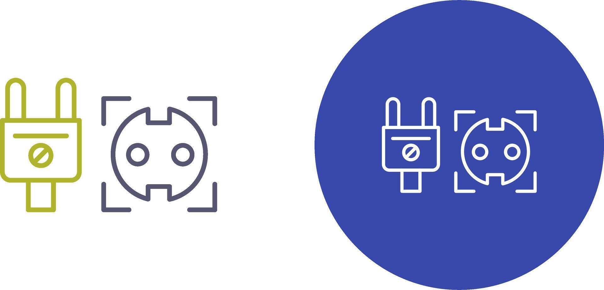Socket Icon Design vector