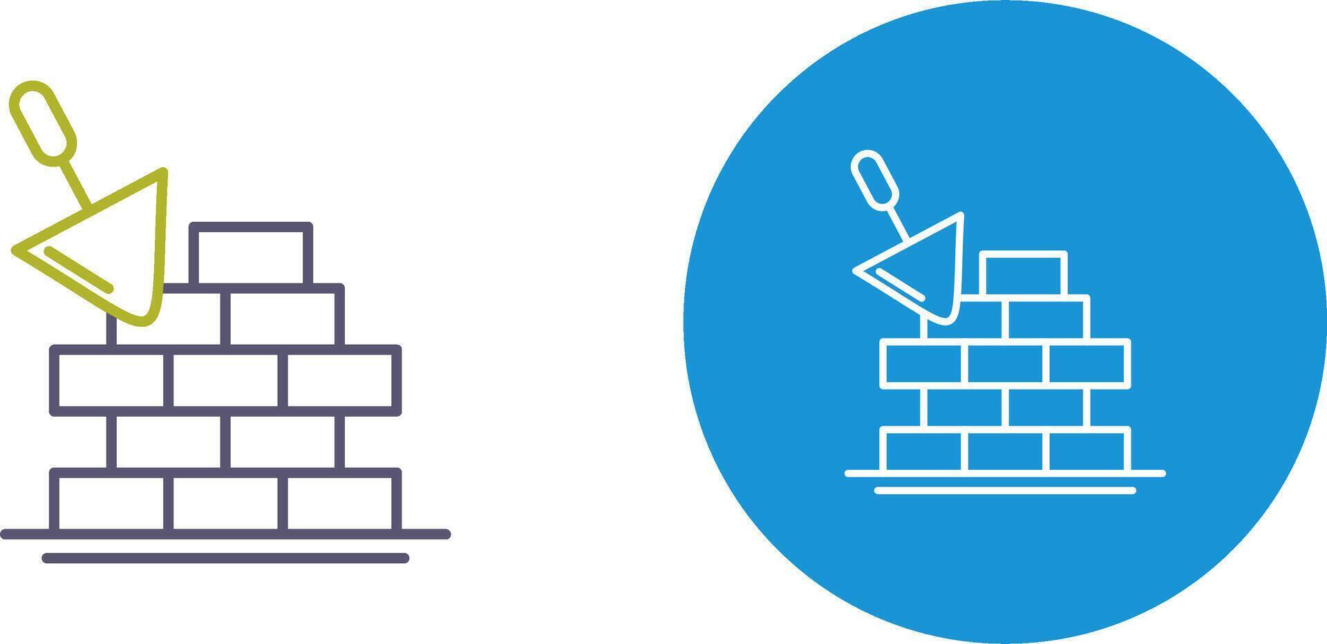 Brickwall Icon Design vector