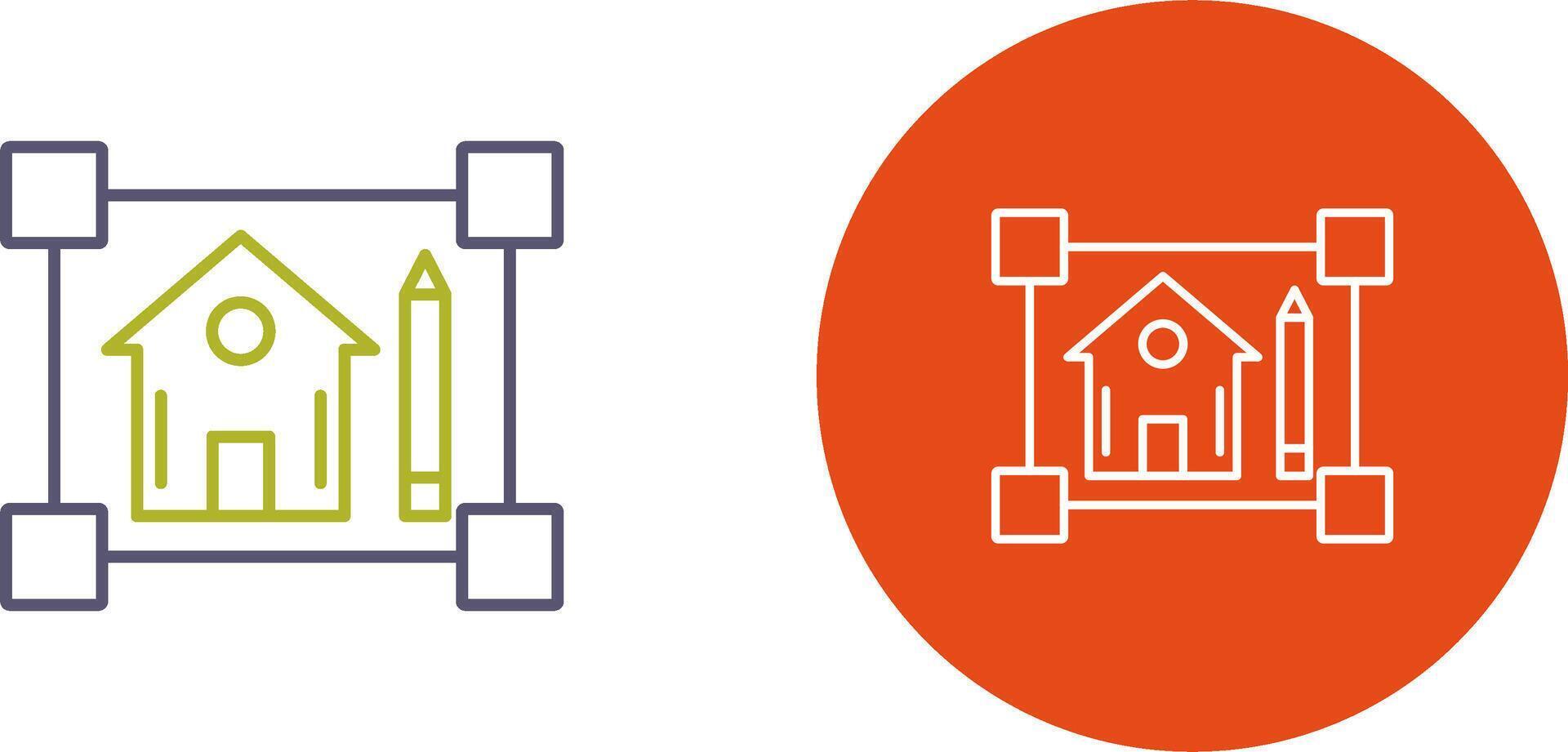 Blueprint Icon Design vector