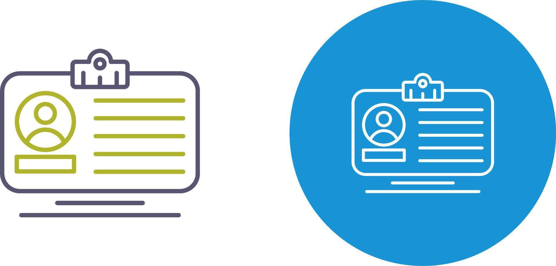 Id Card Icon Design vector
