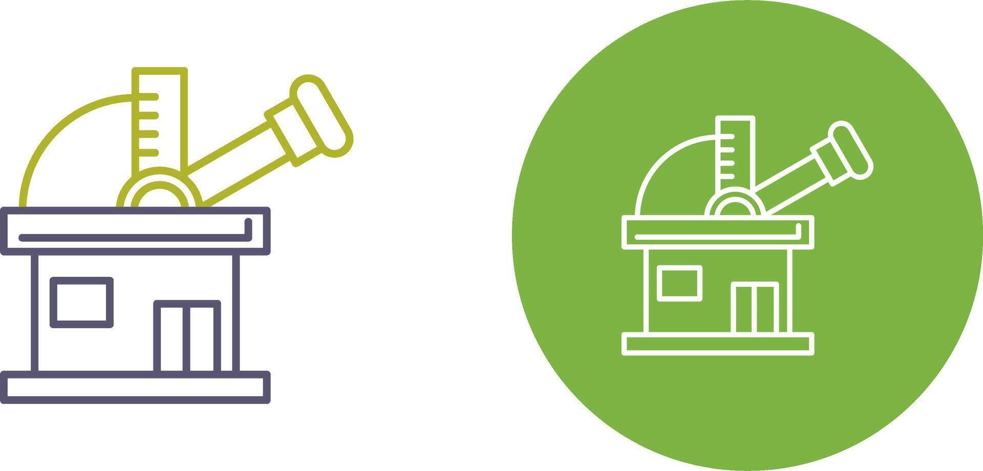 Observatory Icon Design vector