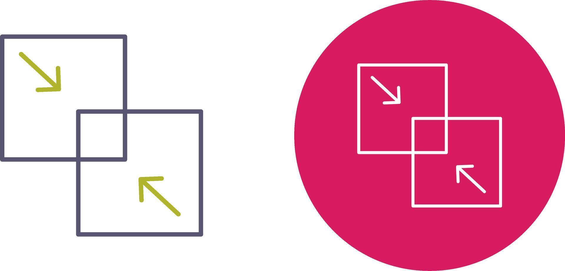 Combine Icon Design vector