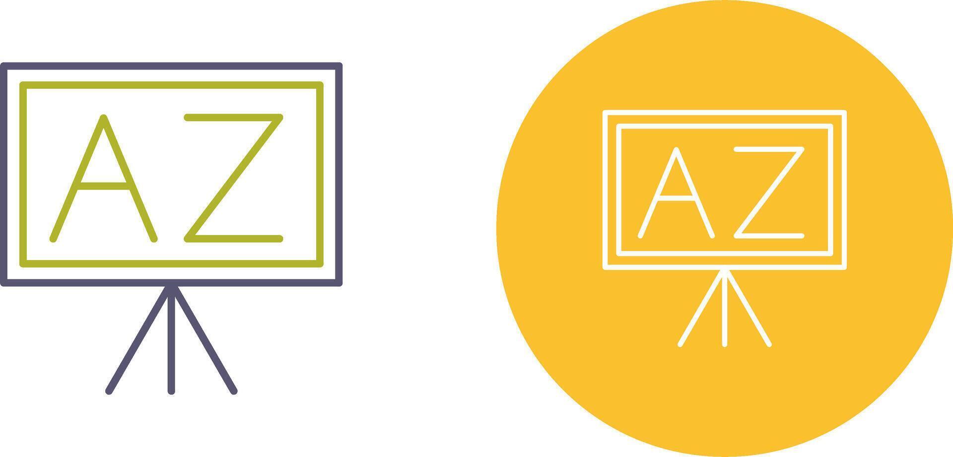 From A To Z Icon Design vector