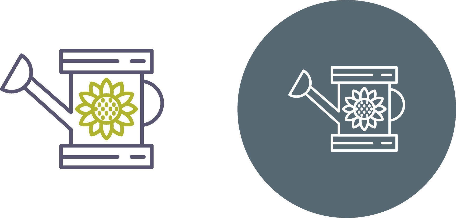 Watering Can Icon Design vector