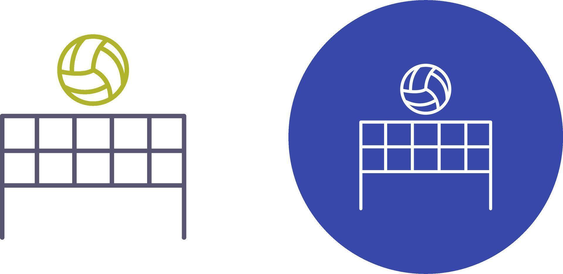 Beach Volleyball Icon Design vector