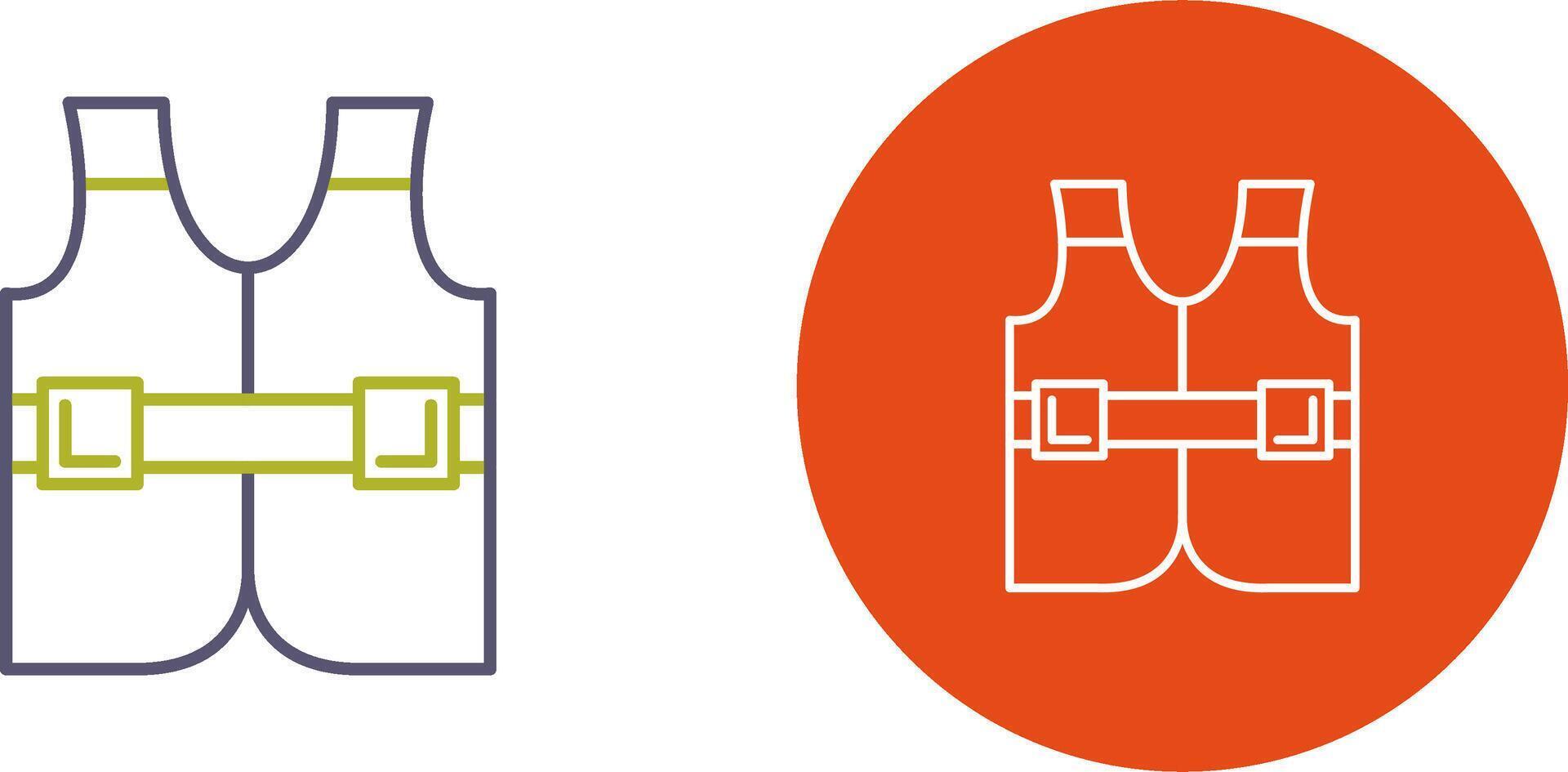 Life Jacket Icon Design vector