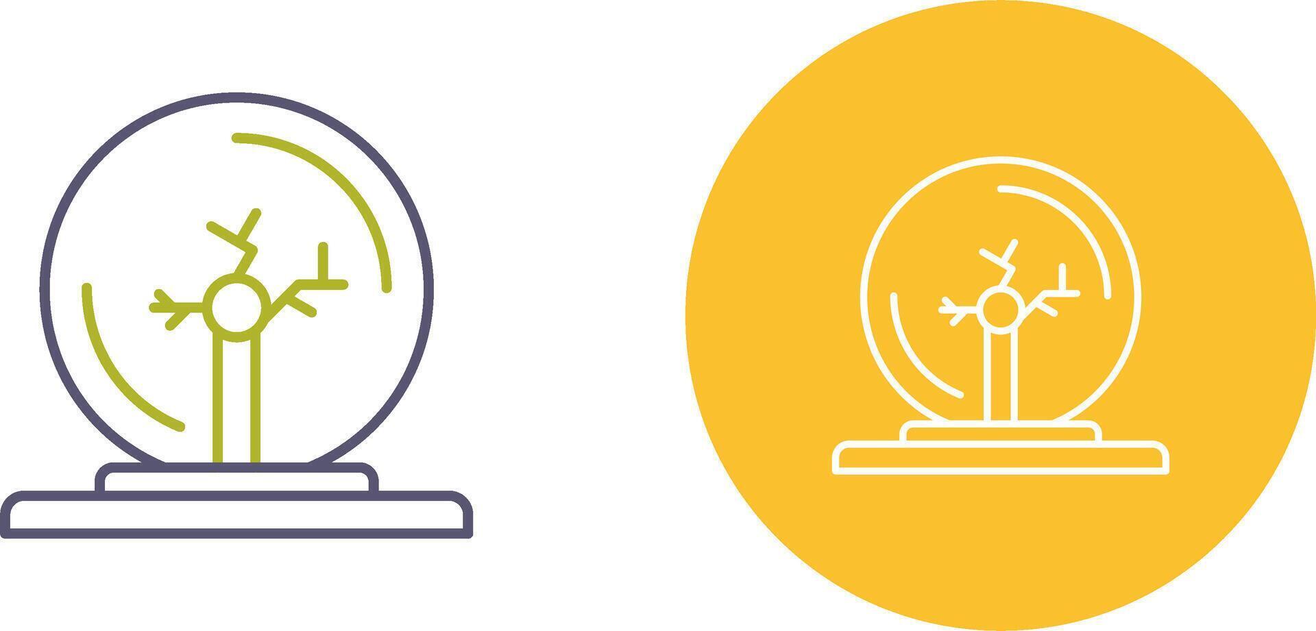 Plasma Ball Icon Design vector