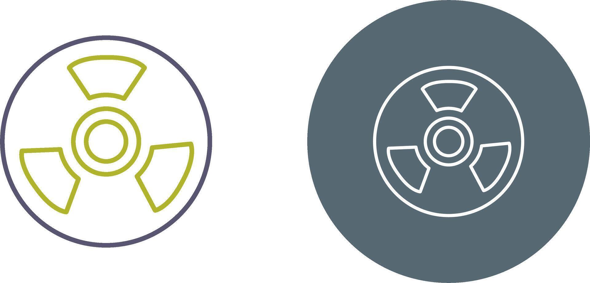 Nuclear Icon Design vector