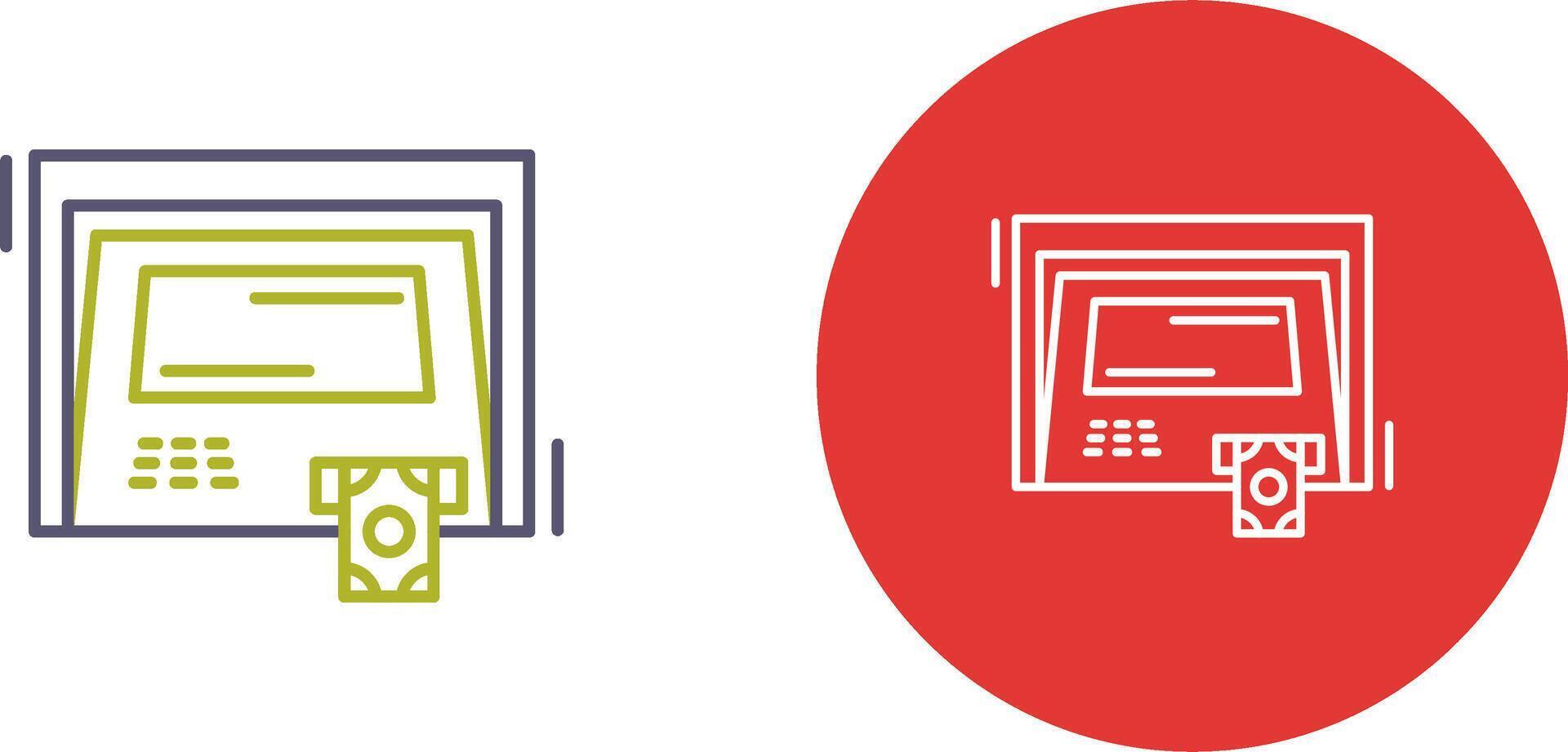 ATM Icon Design vector