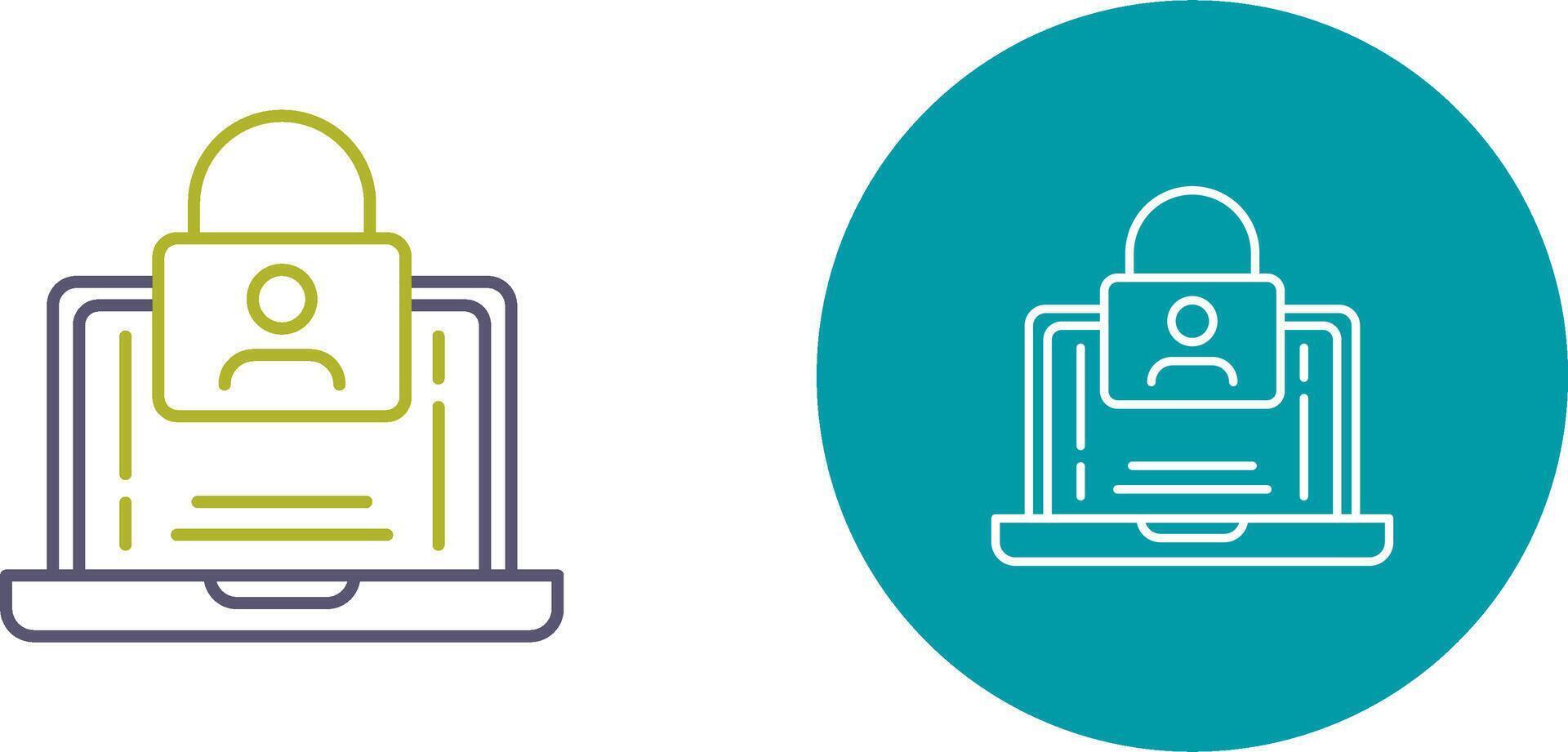 Authentication Icon Design vector
