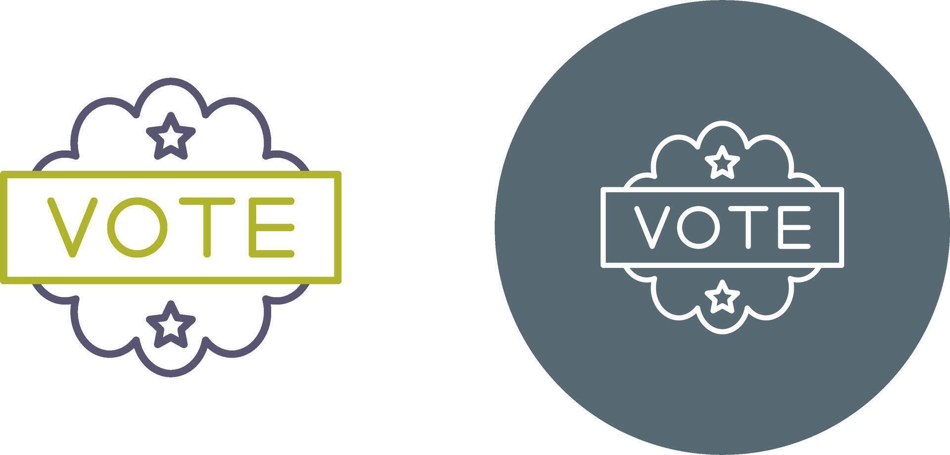 Vote Icon Design vector