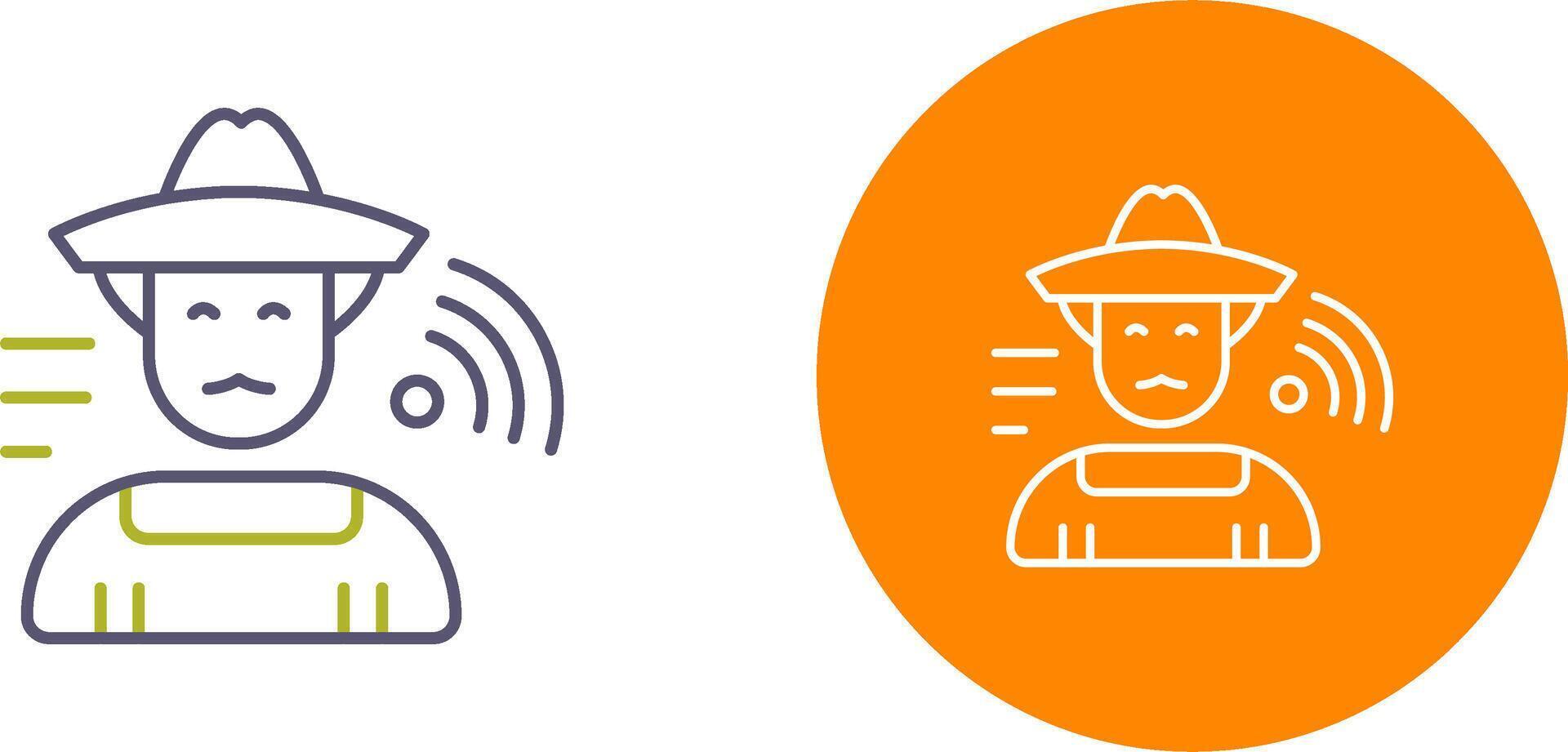 Farmer Icon Design vector