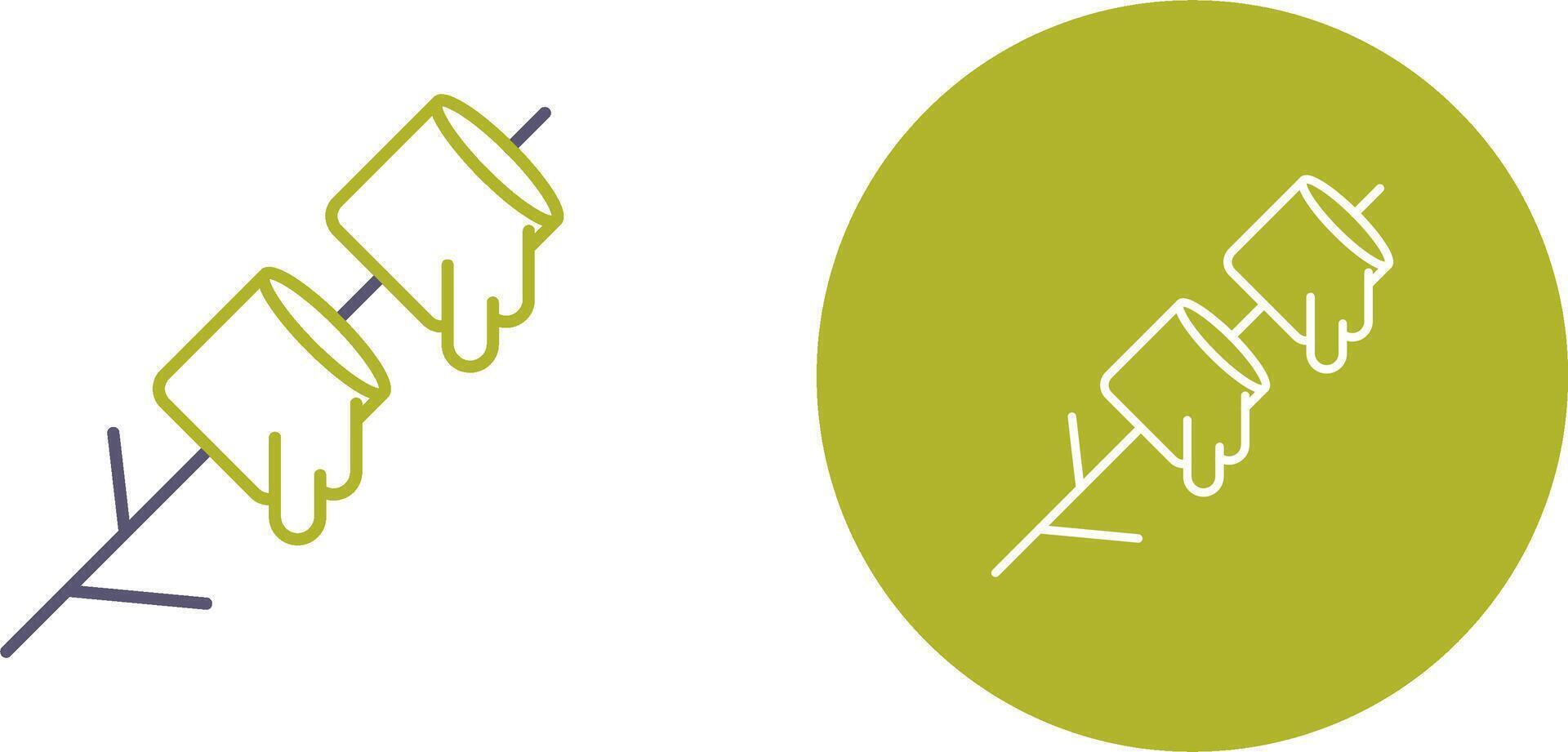 Marshmallows Icon Design vector