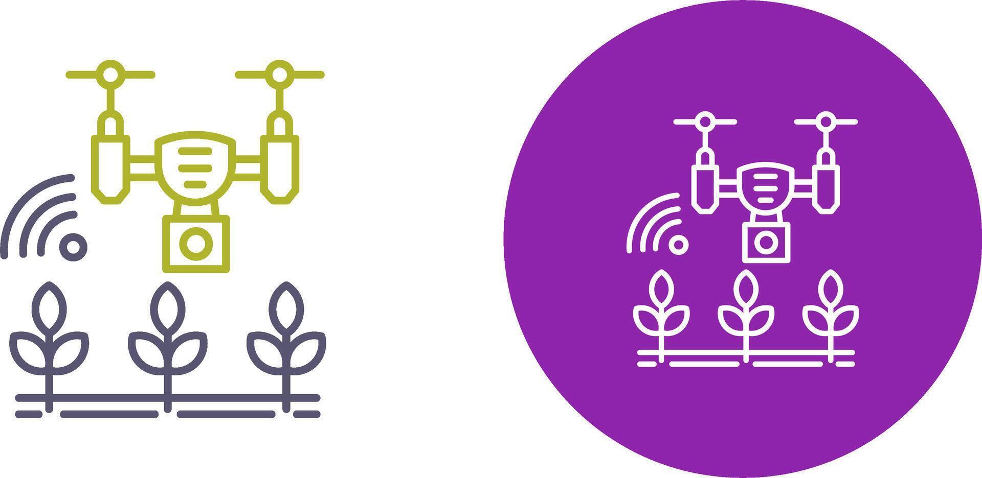 Smart Farm Icon Design vector