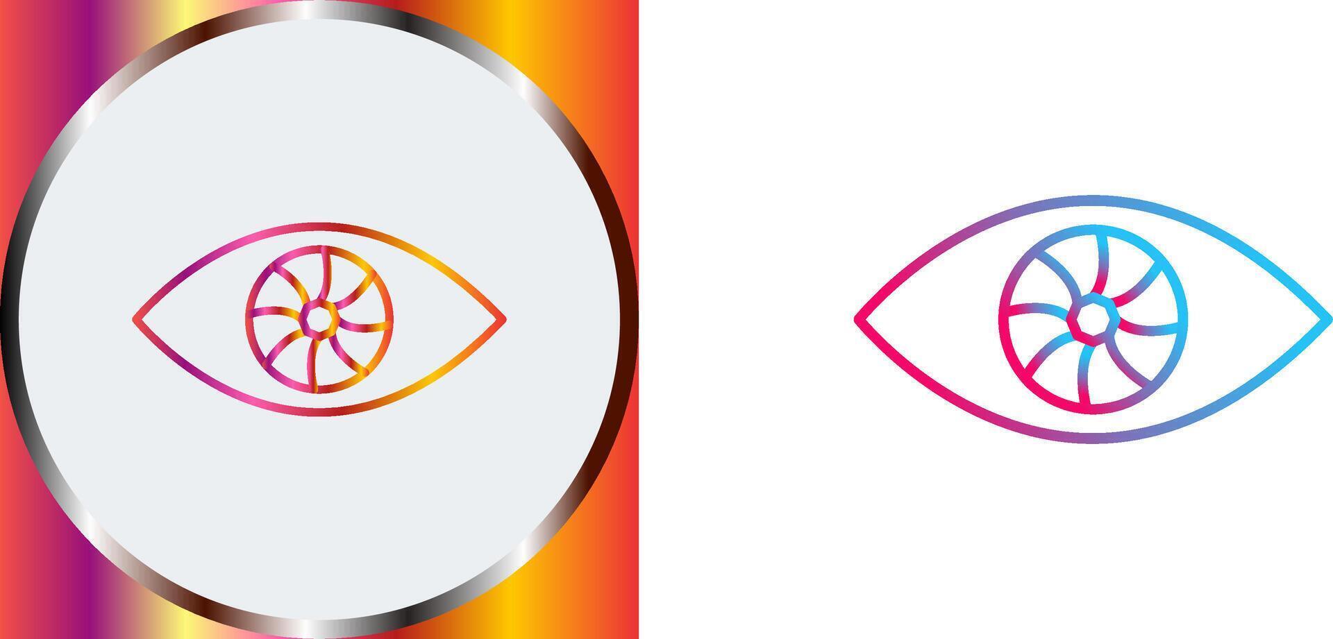 Unique Eye Icon Design vector