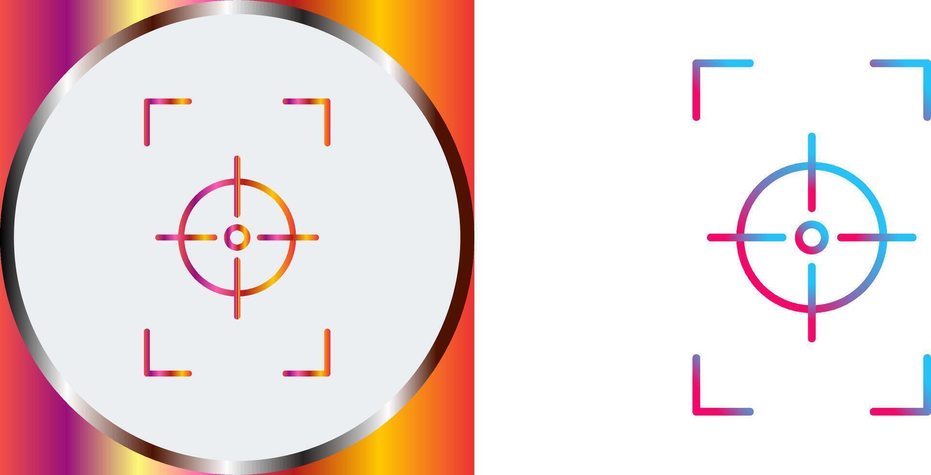 Unique Focus Vertical Icon Design vector