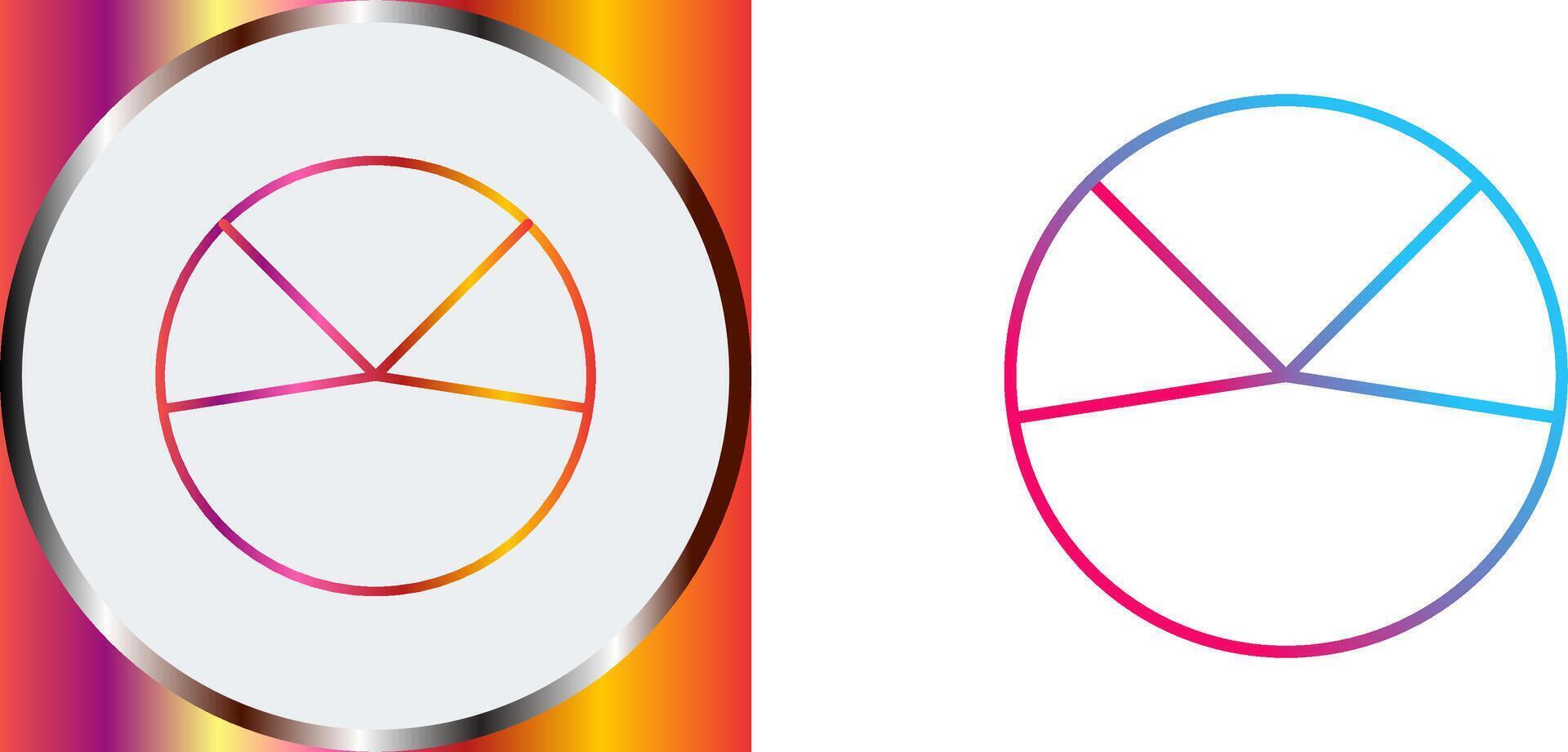 Pie Chart Analysis Icon Design vector