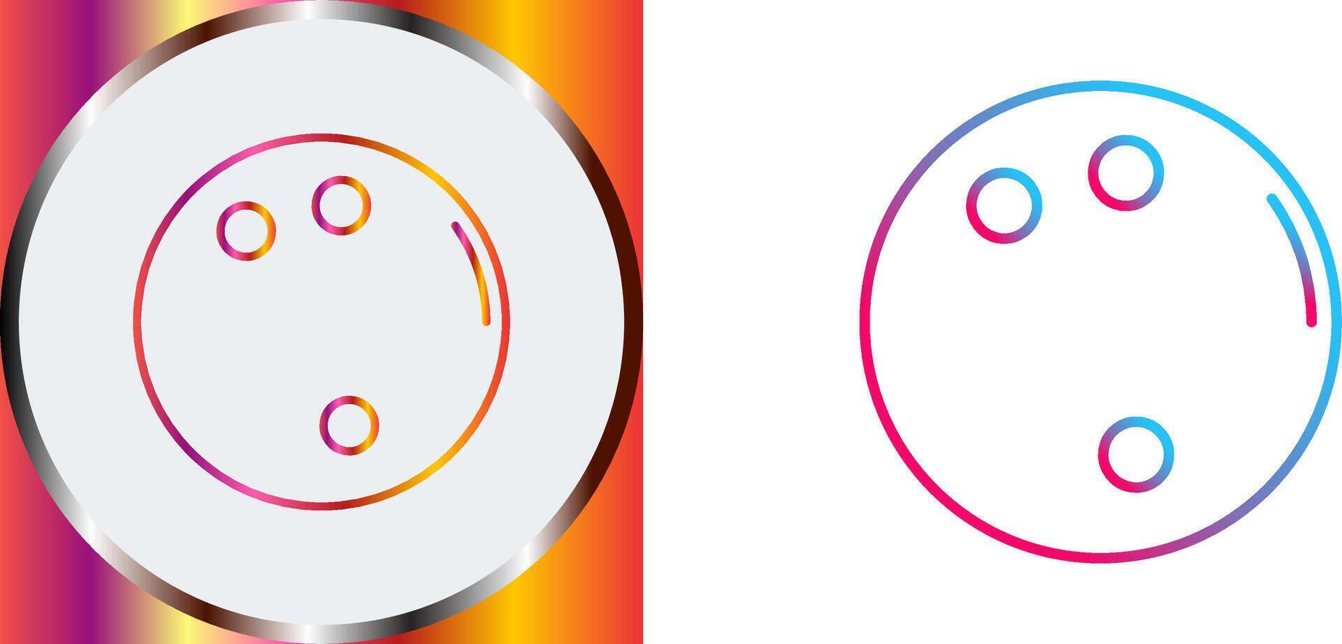 Bowling Ball Icon Design vector