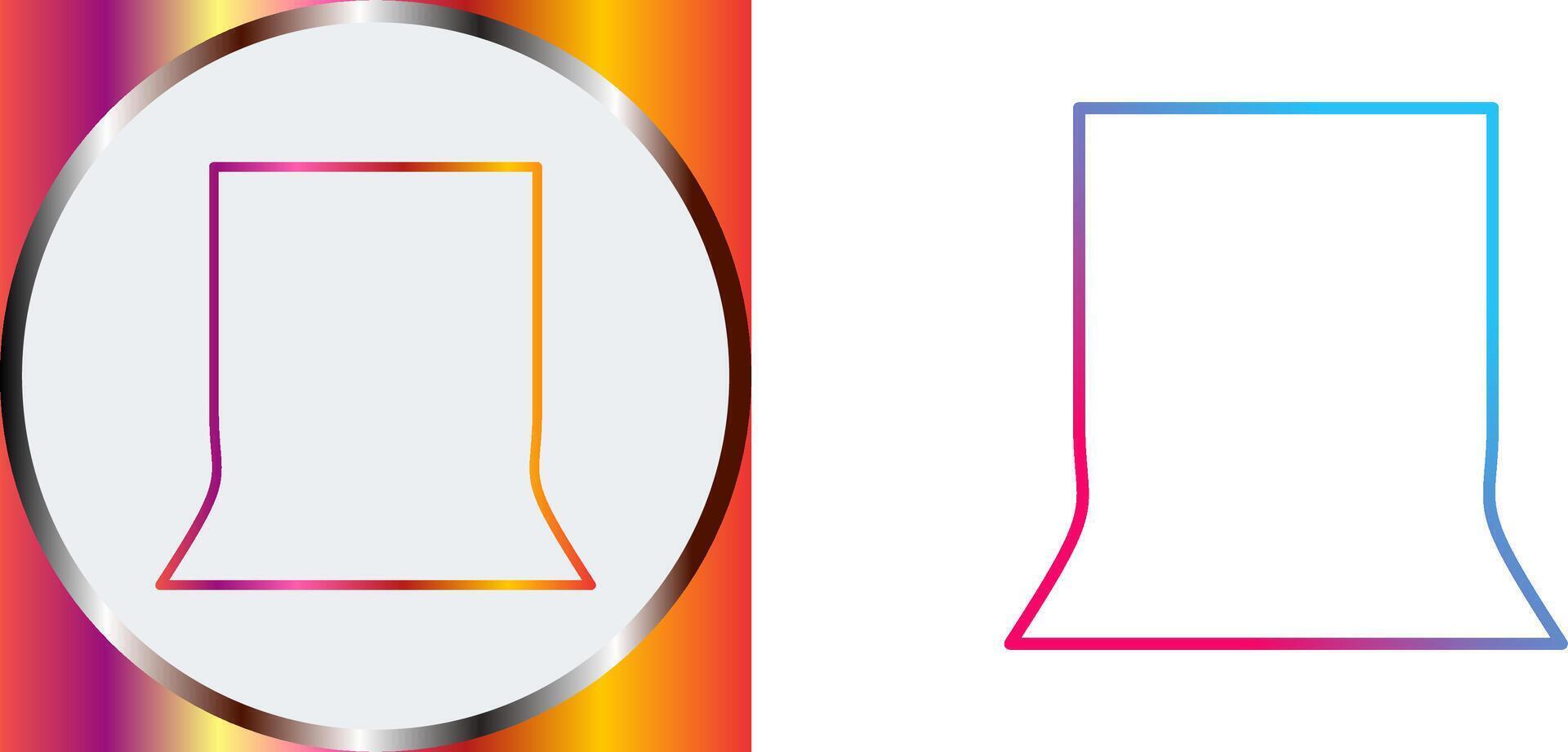 Unique Back Stand Icon Design vector