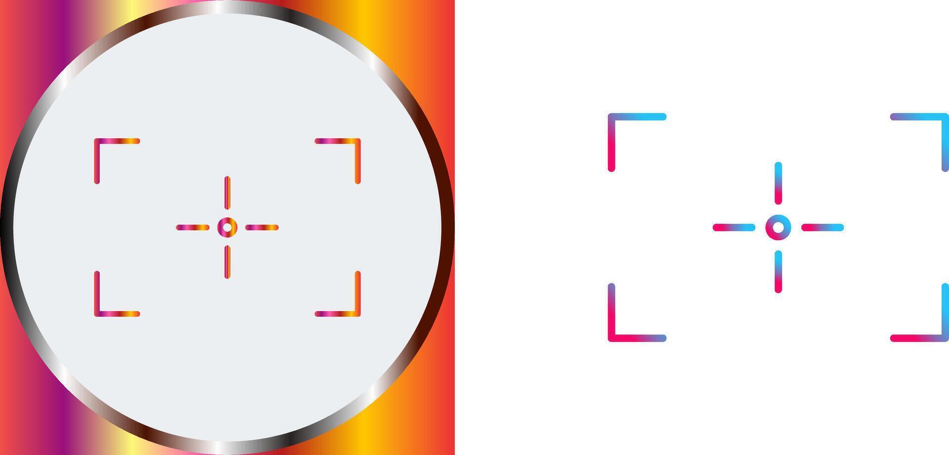 Unique Focus Icon Design vector