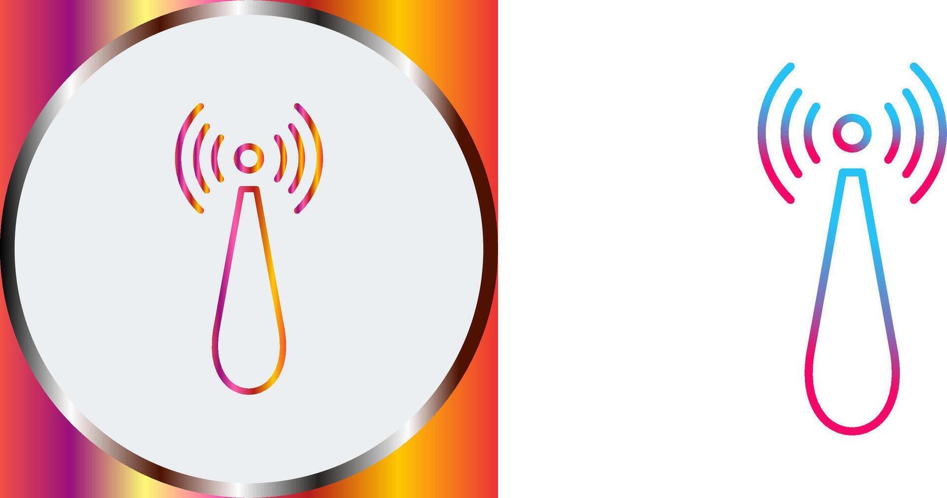 Non Ionizing Radiation Icon Design vector