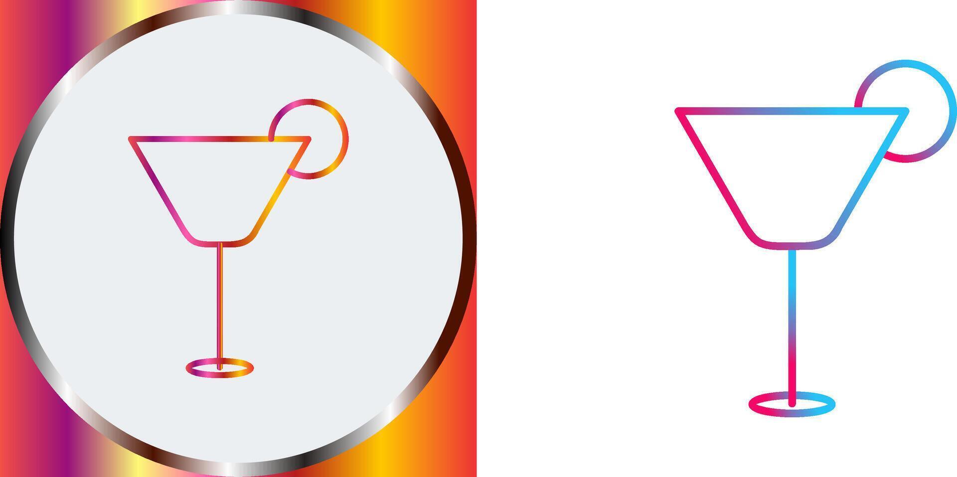 Cocktail Drink Icon Design vector