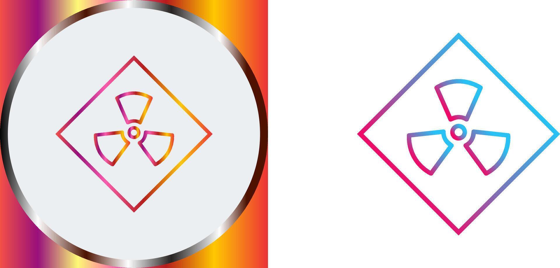 Radiation Icon Design vector