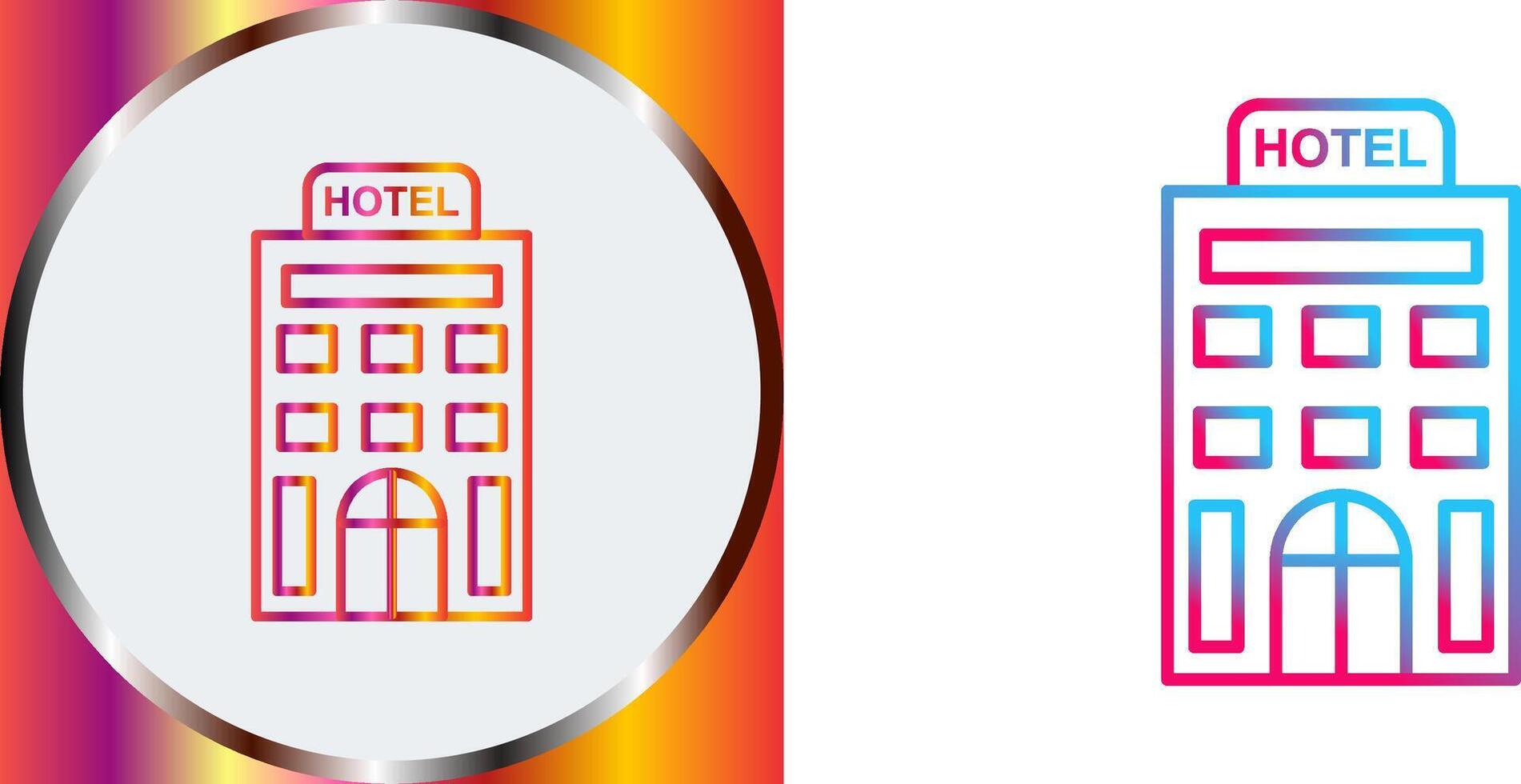 diseño de icono de hotel vector