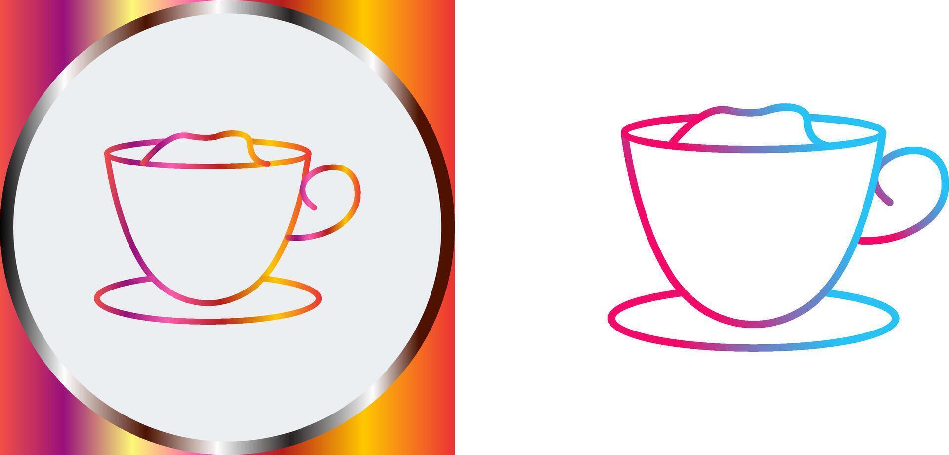Creamy Coffee Icon Design vector