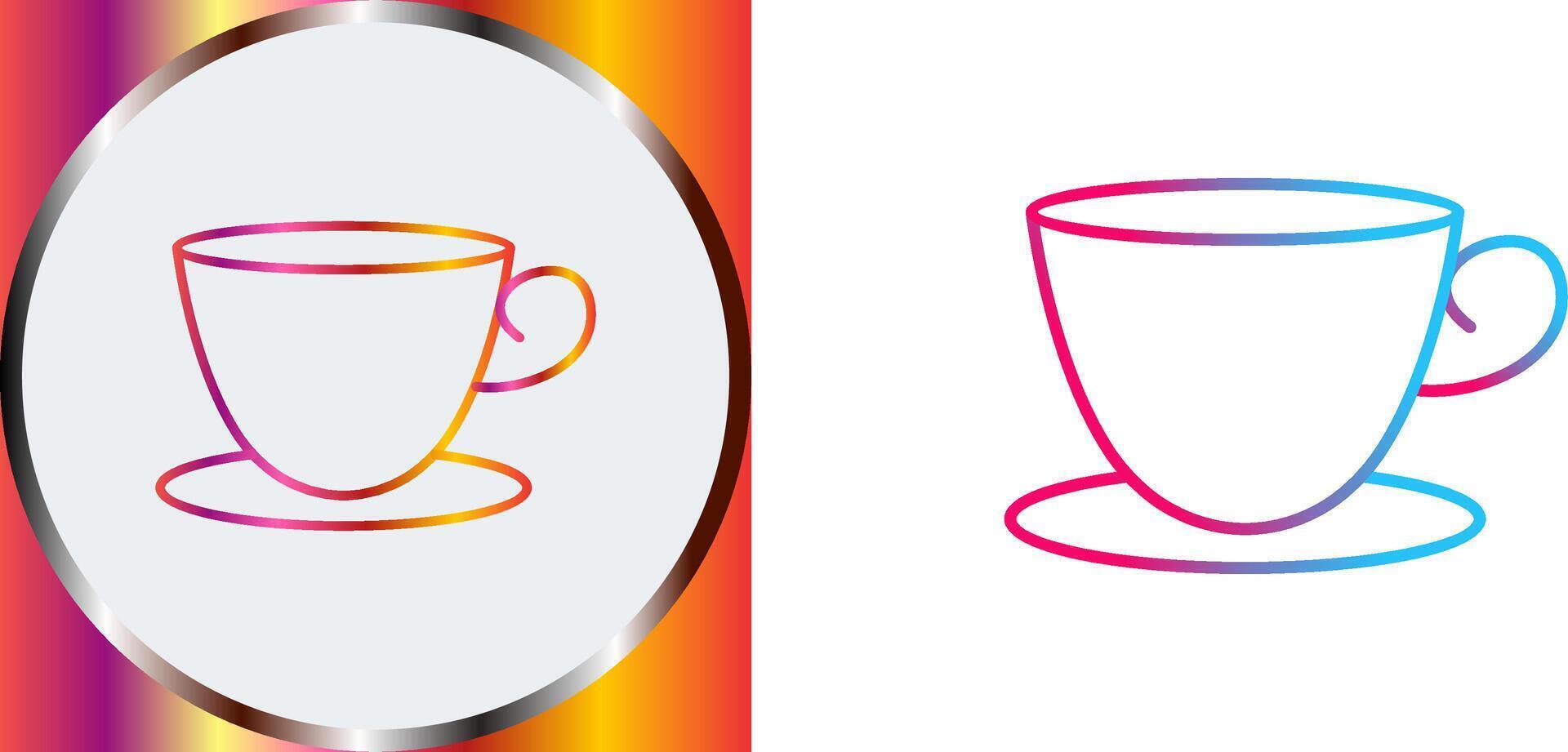 Tea Cup Icon Design vector