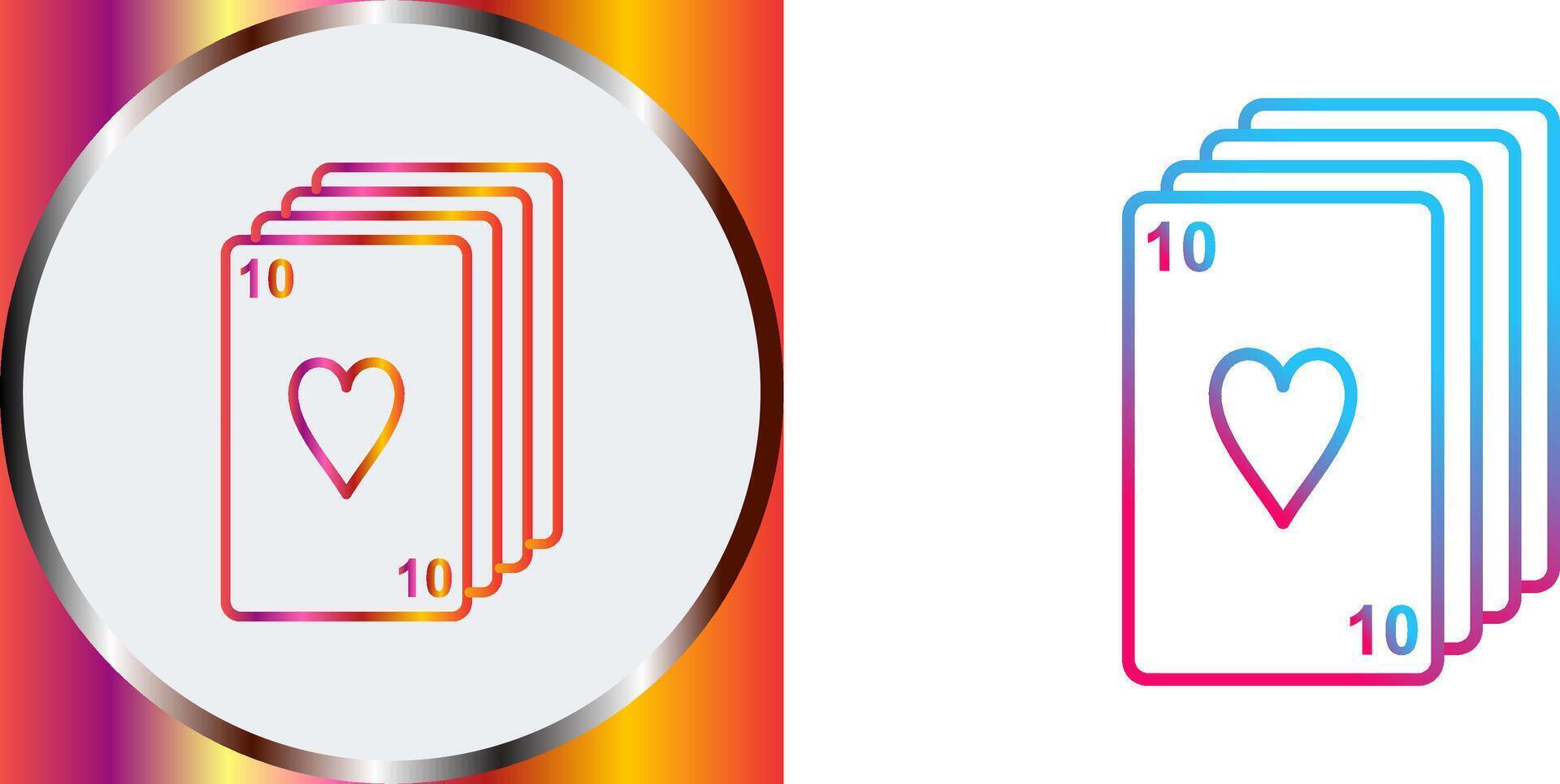 Deck of Cards Icon Design vector