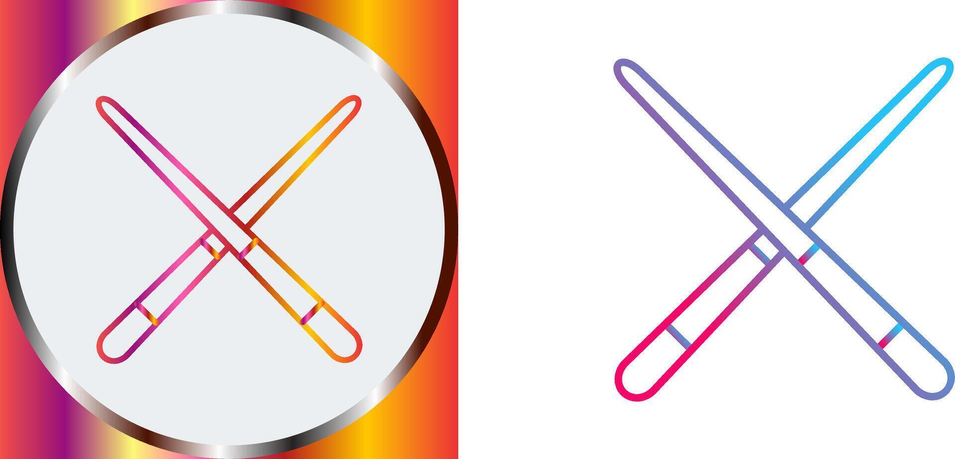 Pool Cue Icon Design vector