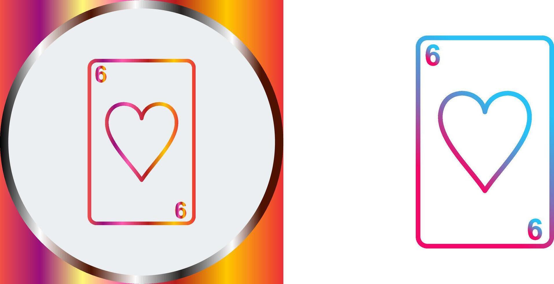 Hearts Card Icon Design vector