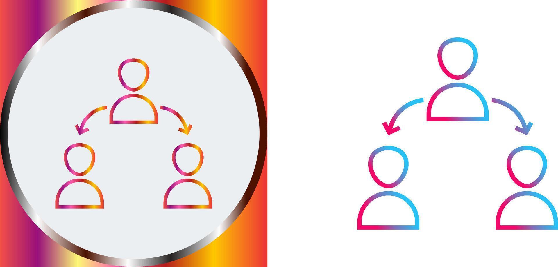 Unique Connected Users Icon Design vector