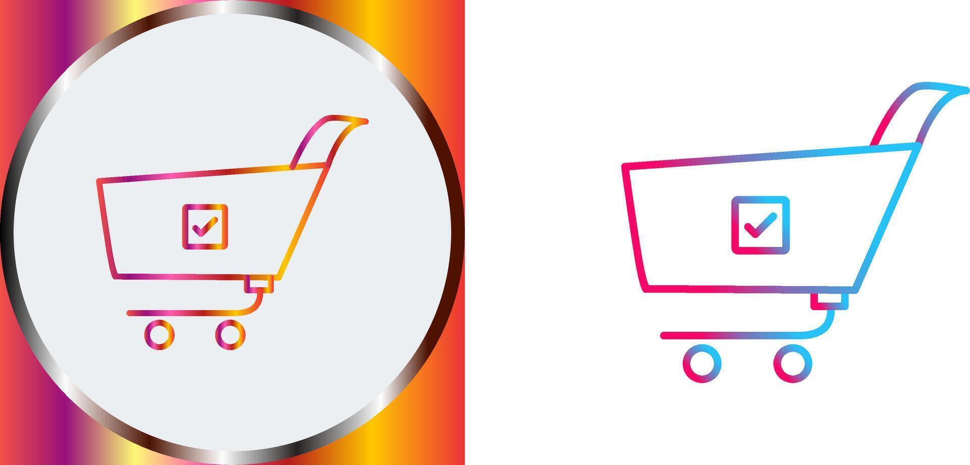 Unique Confirm Order Icon Design vector
