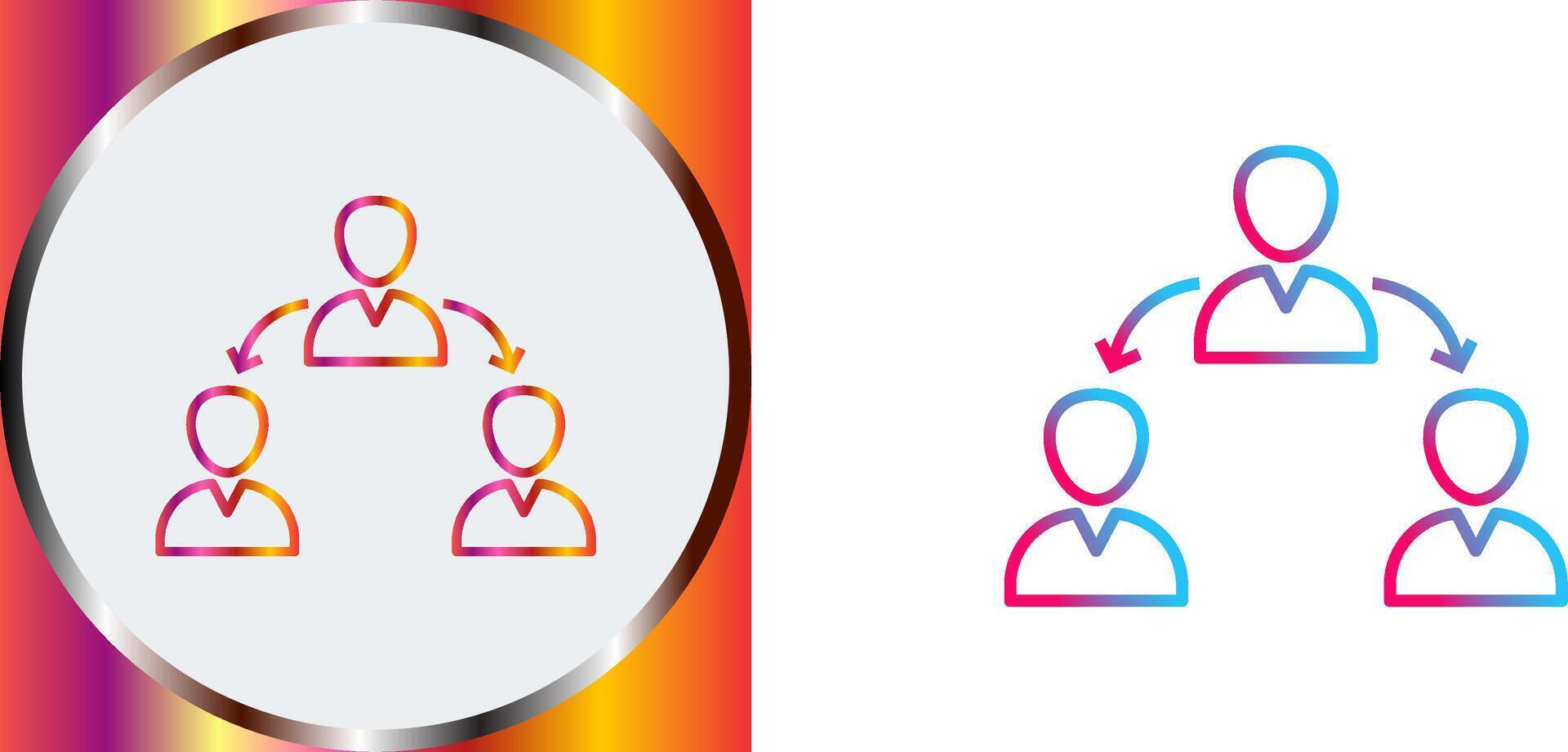 Unique Connected Users Icon Design vector