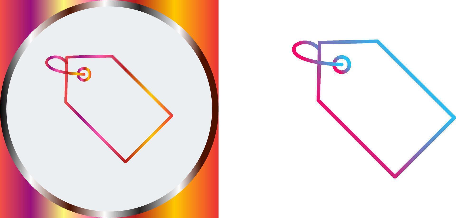 Unique Tag Icon Design vector