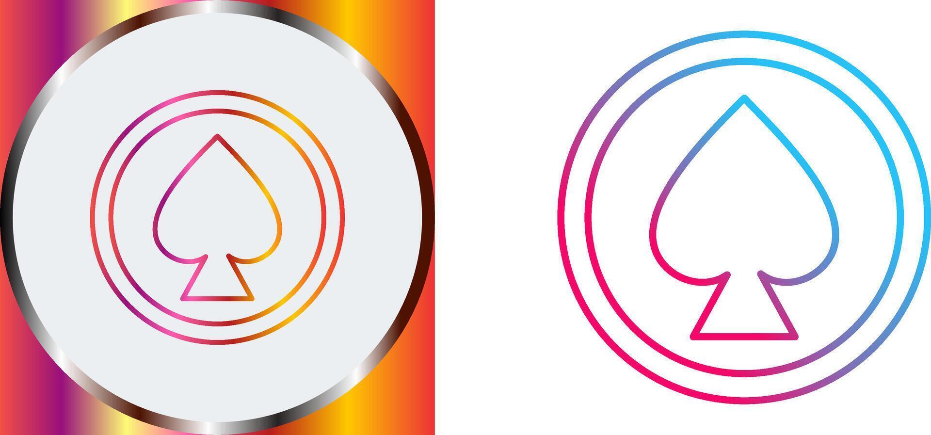 Unique Spade Icon Design vector