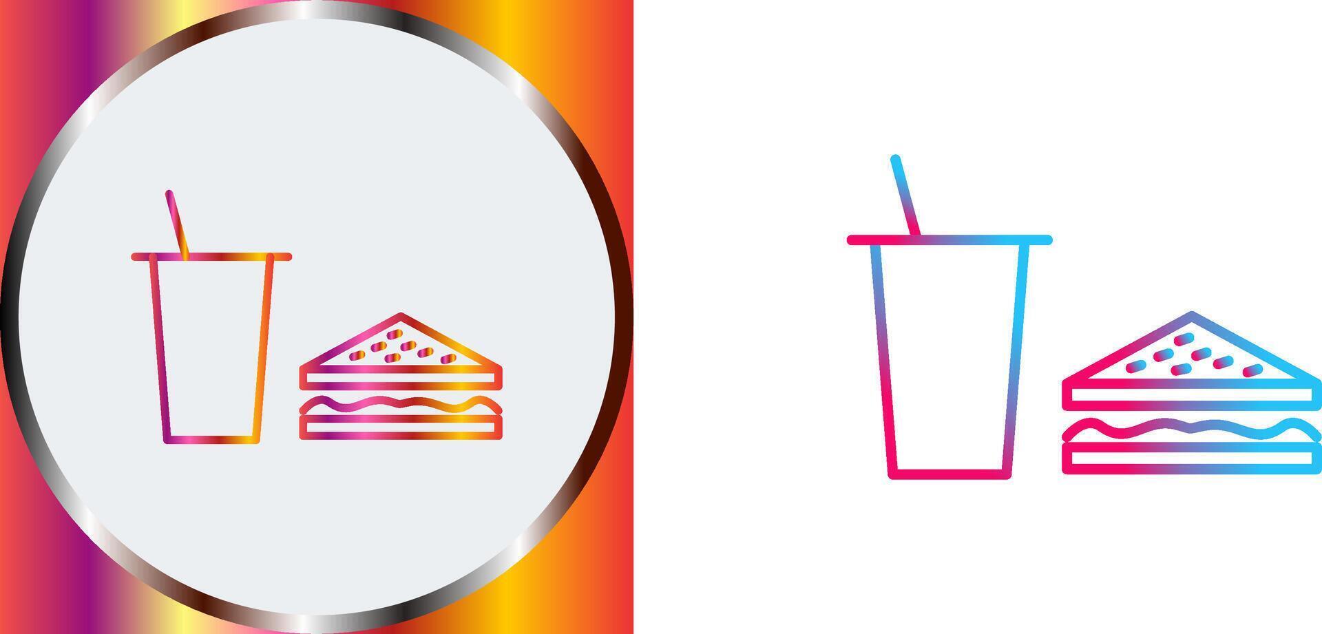 Unique Lunch Icon Design vector