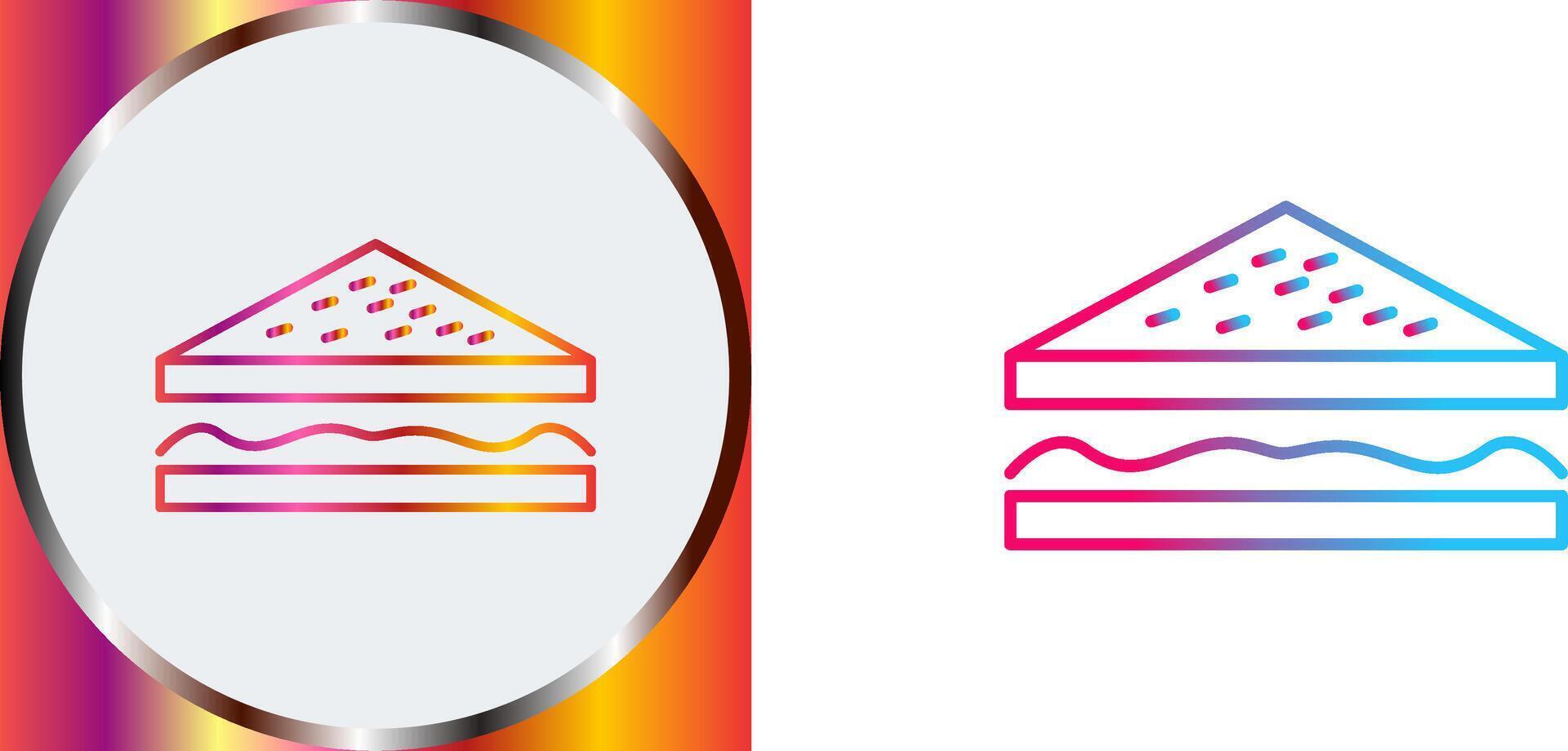 Unique Sandwich Icon Design vector