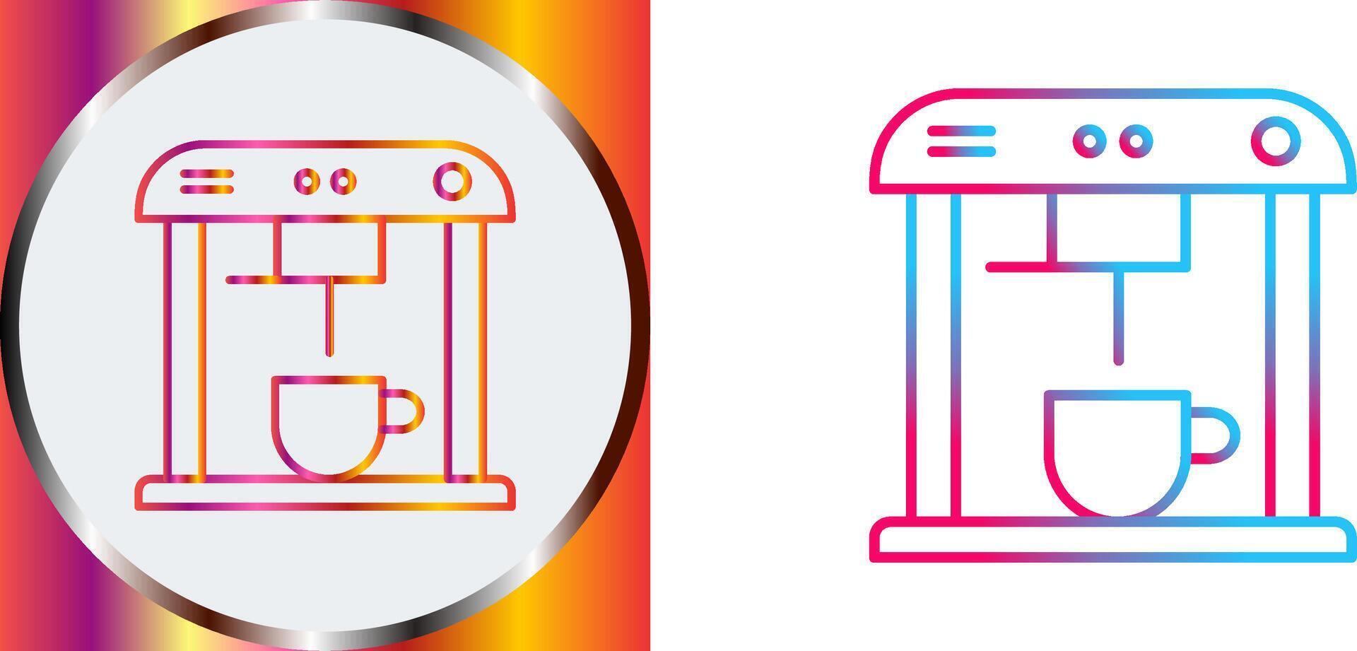 Unique Coffee Machine Icon Design vector