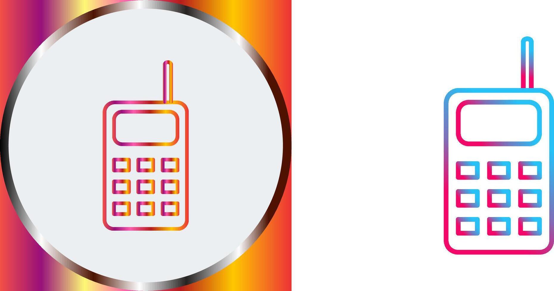Unique Walkie Talkie Icon Design vector